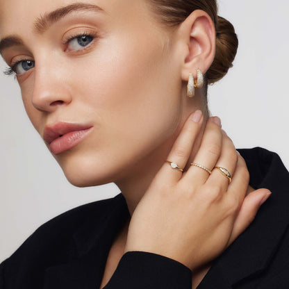 Diamant-Kuppelring | Gold 14k