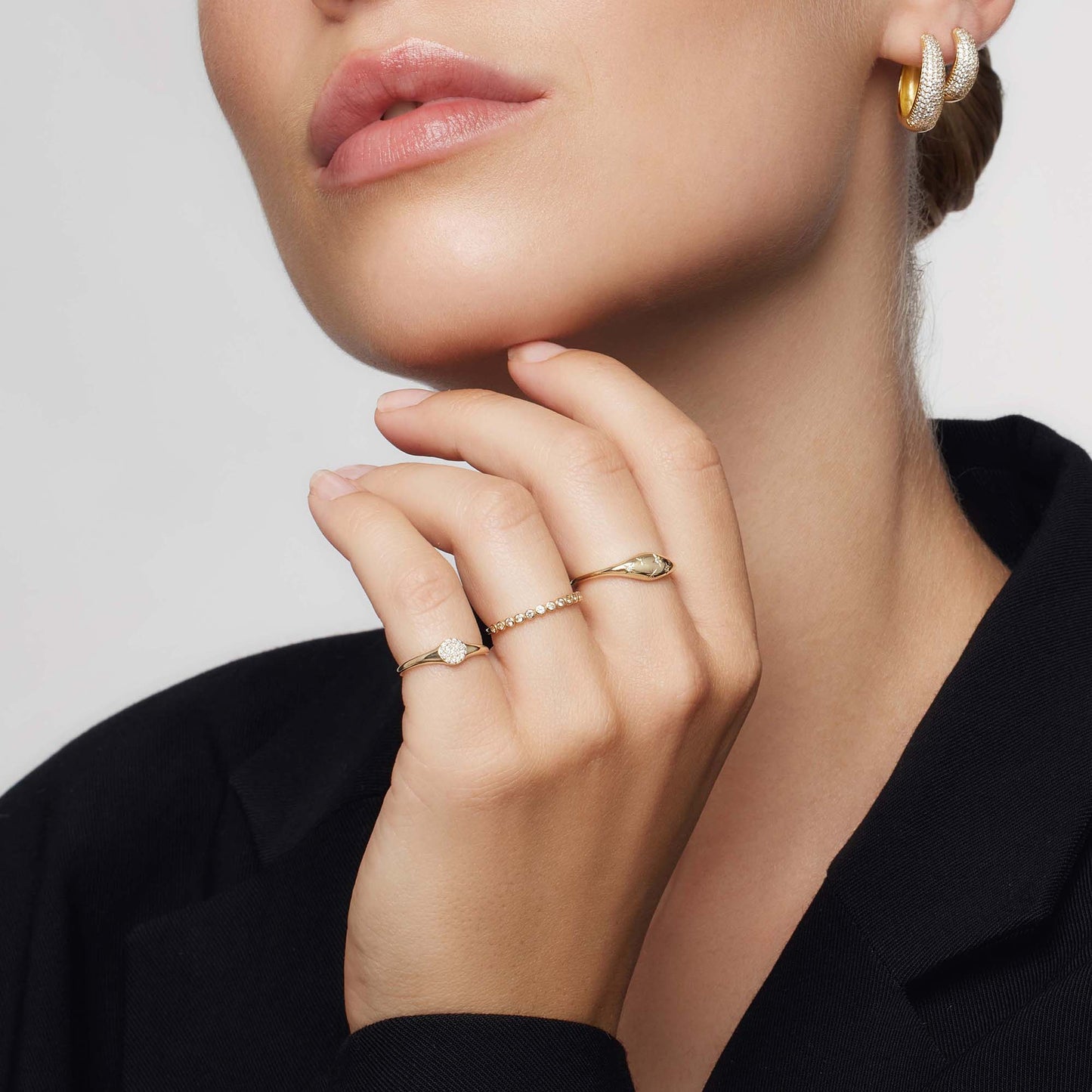 Diamant-Kuppelring | Gold 14k