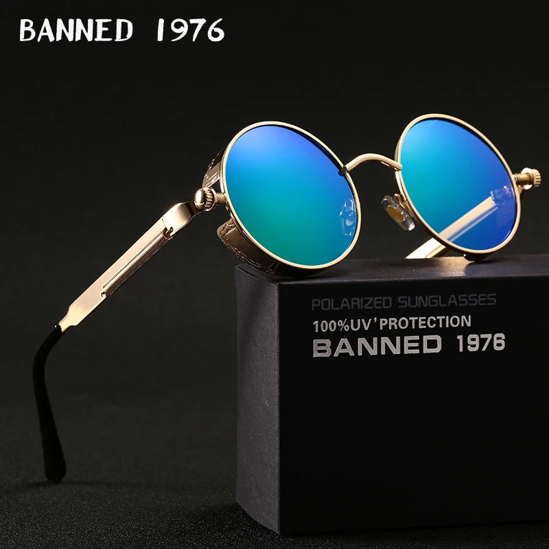 Jarno - HD Polarized Round Metal Sunglasses