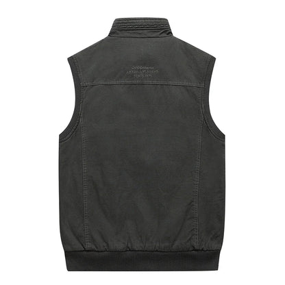 Matteo - Vintage-Weste mit mehreren Taschen
