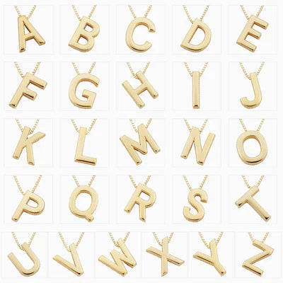 Halskette mit Liebesbrief-Initialen | 18k Gold