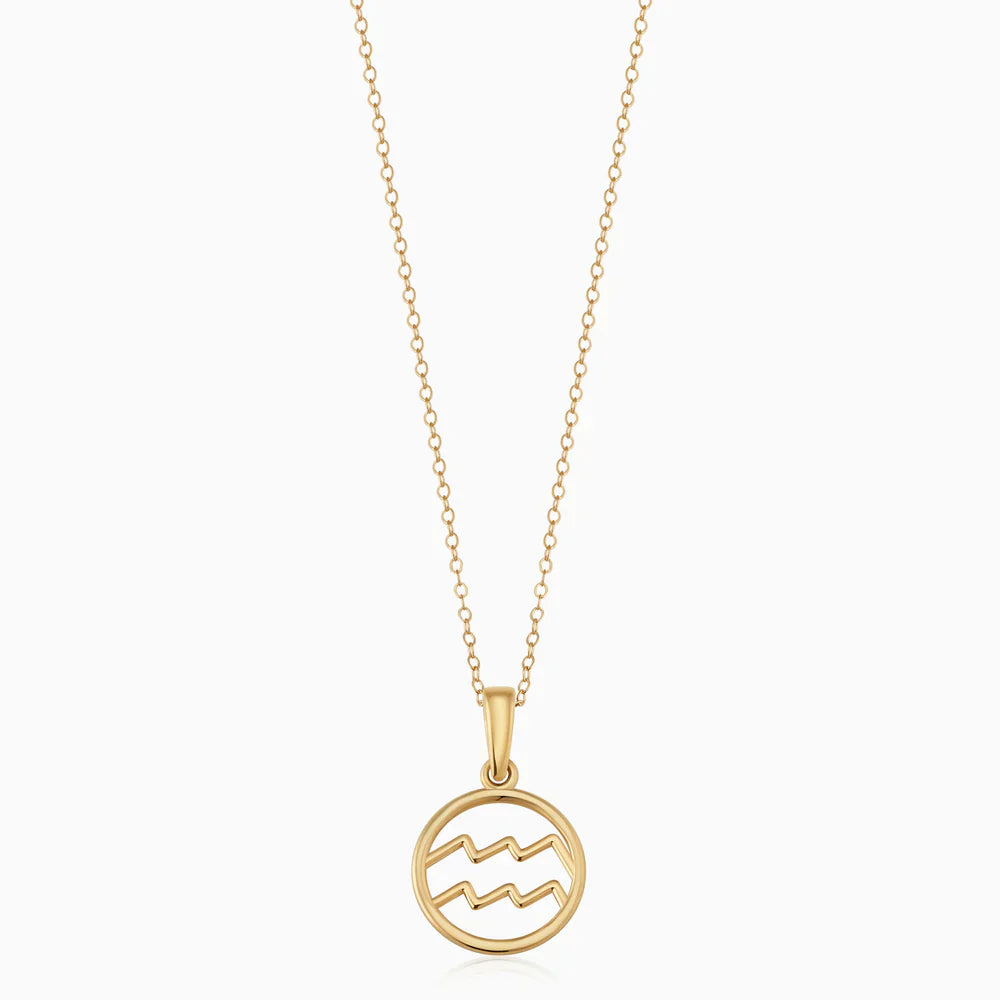 18K Gold Sternzeichen Halskette