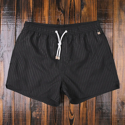 Schnelltrocknende gestreifte Strandshorts
