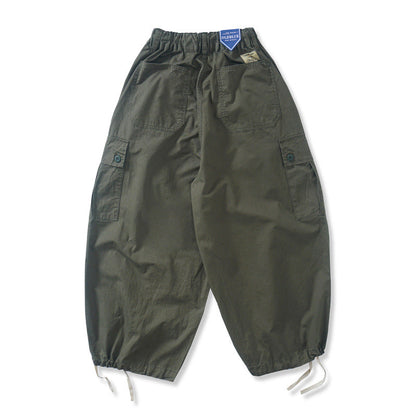 Japanische Retro-Silhouette Multi-Pocket-Hose mit weitem Bein
