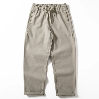 Dicke, gebürstete Baumwolle, lockere, gerade Hose