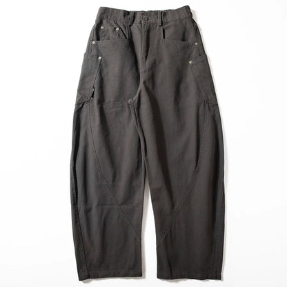 Machete Baumwollhose mit weitem Bein und lockerem Schnitt