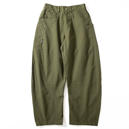 Machete Baumwollhose mit weitem Bein und lockerem Schnitt