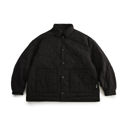 Gesteppte Jacke aus Baumwolle im Kürbishemd-Stil