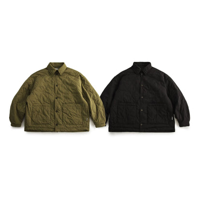 Gesteppte Jacke aus Baumwolle im Kürbishemd-Stil