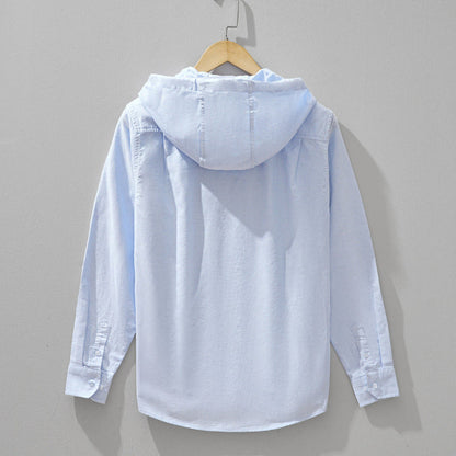 CASA - LEINEN-KAPUZENPULLOVER