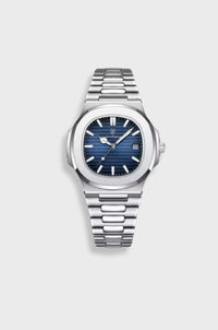 Silber / Blau