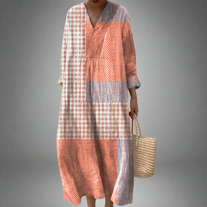 Lia - Elegantes geometrisches Kleid