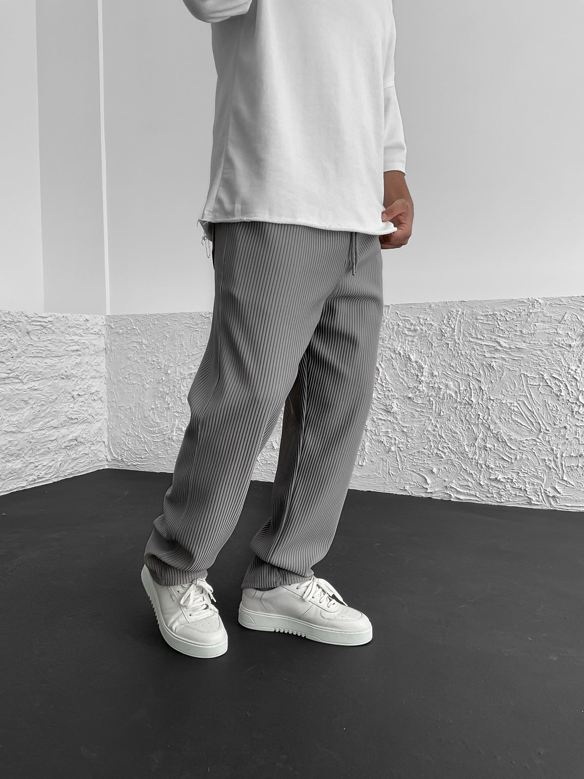 Niko - Gerippte Relaxed Fit-Hose