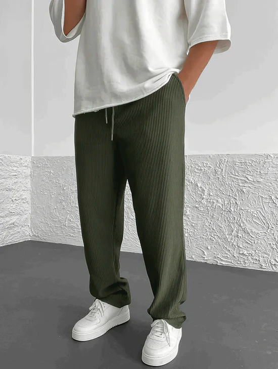 Niko - Gerippte Relaxed Fit-Hose