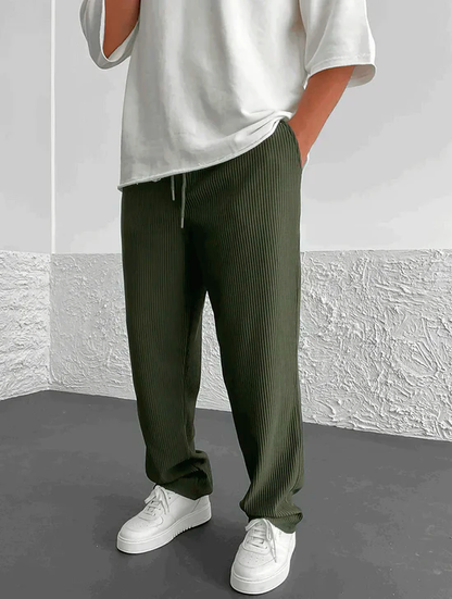 Niko - Gerippte Relaxed Fit-Hose