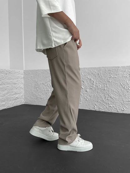 Niko - Gerippte Relaxed Fit-Hose