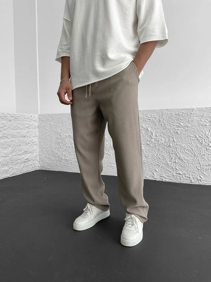 Niko - Gerippte Relaxed Fit-Hose