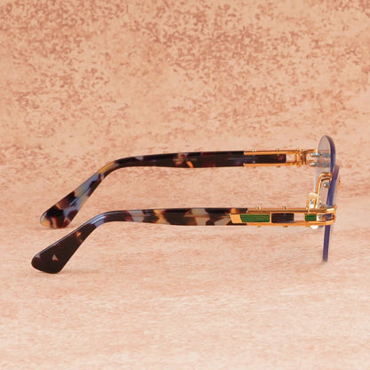 Joran - Rimless Round Acetate Gradient Sunglasses