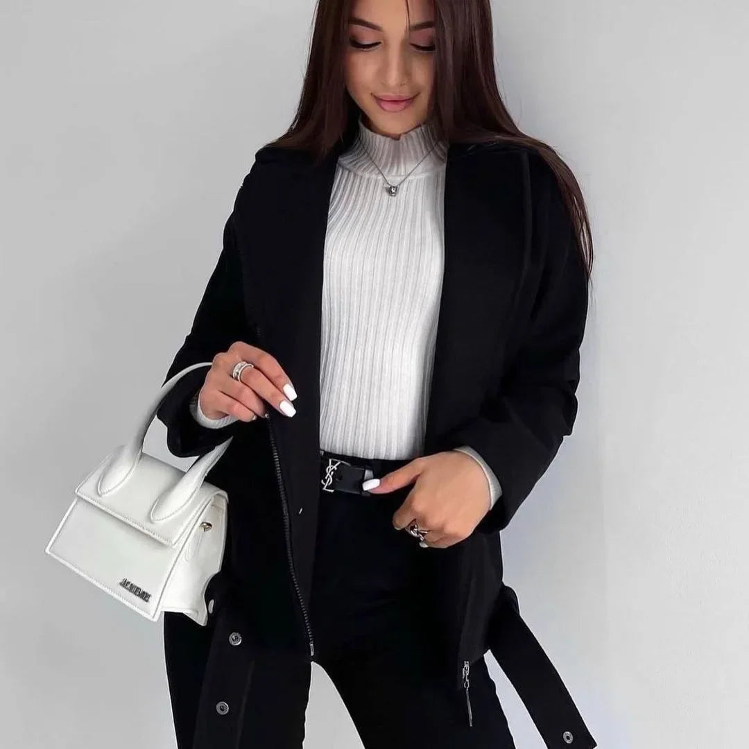 Pina - Loser Mantel Jacke Wolle