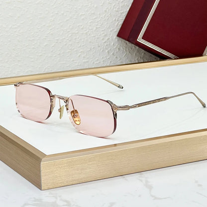 Timmy -  Rimless Alloy Retangle Sunglasses