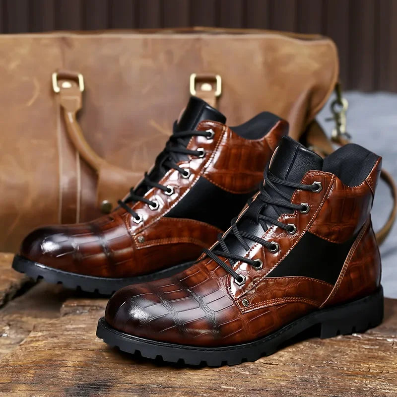 Ronan - Stiefel aus Krokodilleder