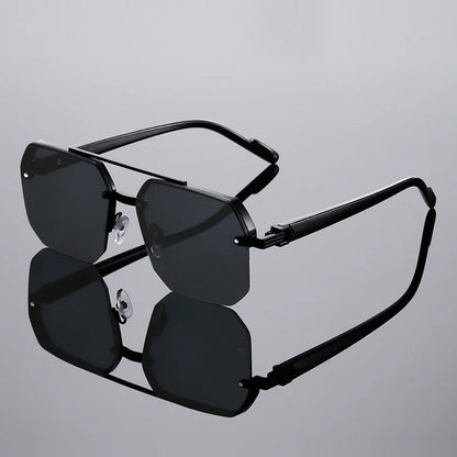 Jason – Übergroße halbrandlose Sonnenbrille