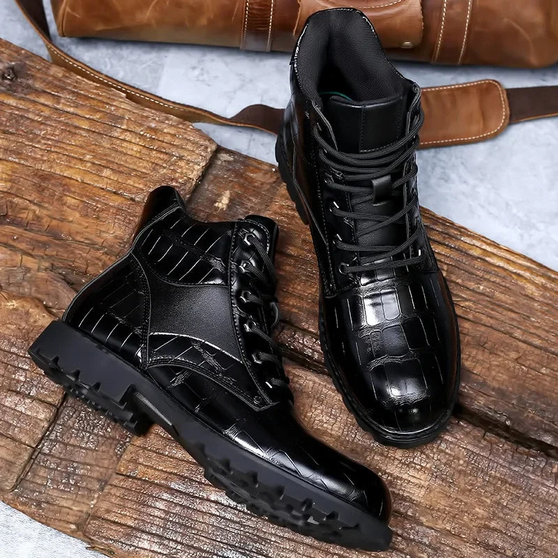 Ronan - Stiefel aus Krokodilleder