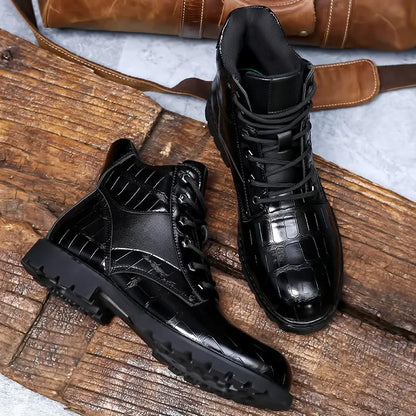 Ronan - Stiefel aus Krokodilleder