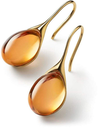 Kristallohrringe in Gold und Silber