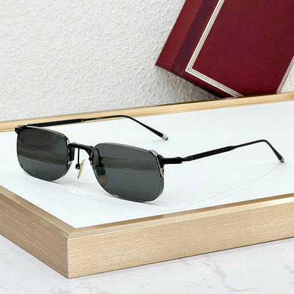 Timmy -  Rimless Alloy Retangle Sunglasses