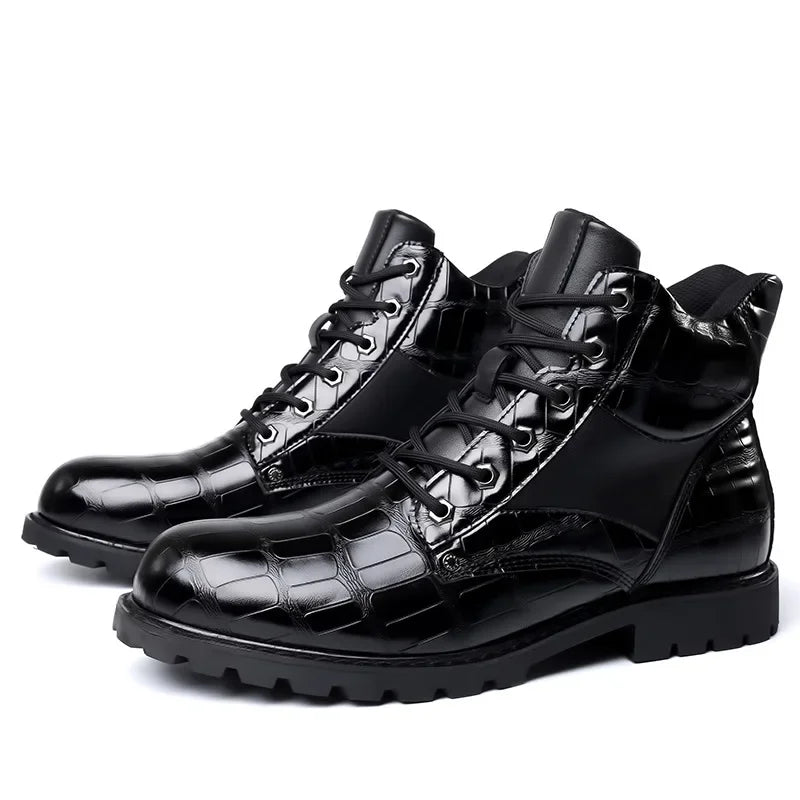 Ronan - Stiefel aus Krokodilleder