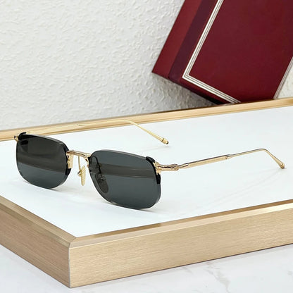 Timmy -  Rimless Alloy Retangle Sunglasses