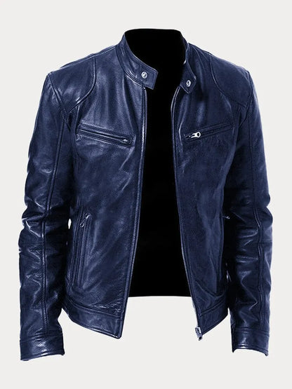 Simon - Lässige Lederjacke Zeitloses Design und Komfort
