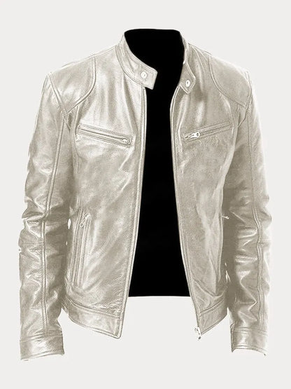 Simon - Lässige Lederjacke Zeitloses Design und Komfort