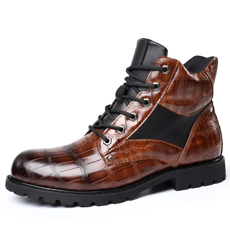 Ronan - Stiefel aus Krokodilleder