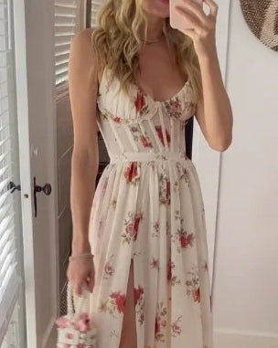 Marie - Maxi Kleid mit Blumenmuster