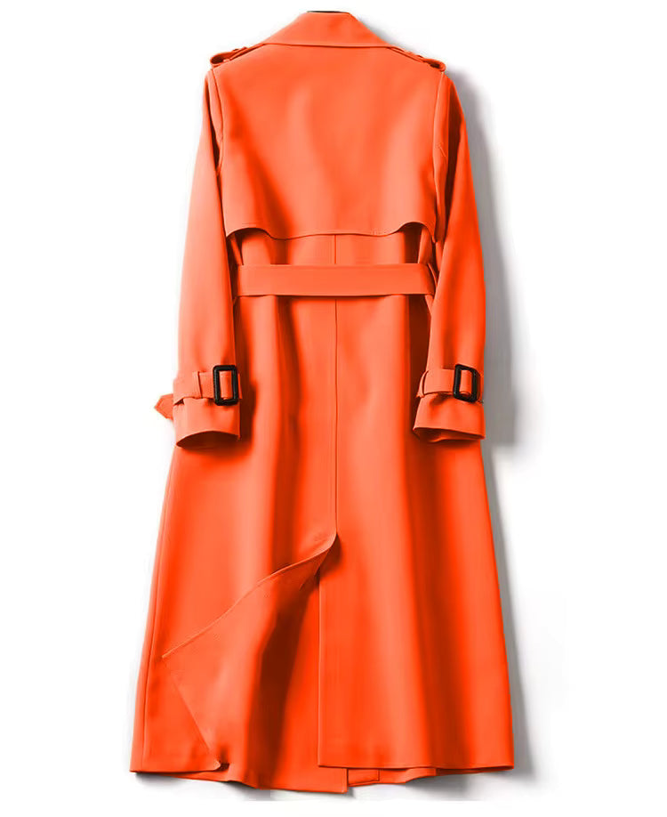 Langärmeliger Trenchcoat