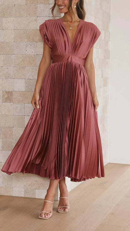 Alexis - Elegantes Plisseekleid