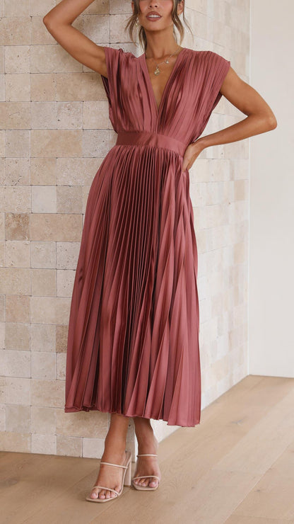 Alexis - Elegantes Plisseekleid