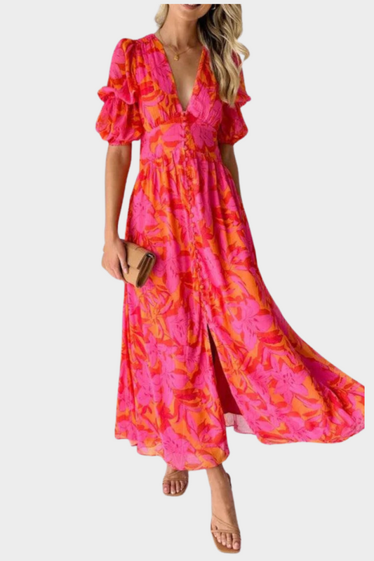Rosa - Maxikleid rot
