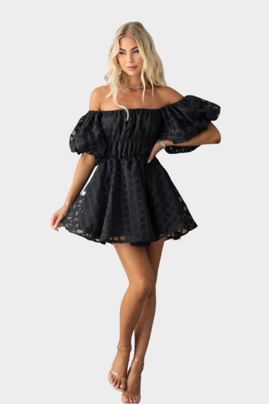 Evie - Minikleid mit Puffärmeln