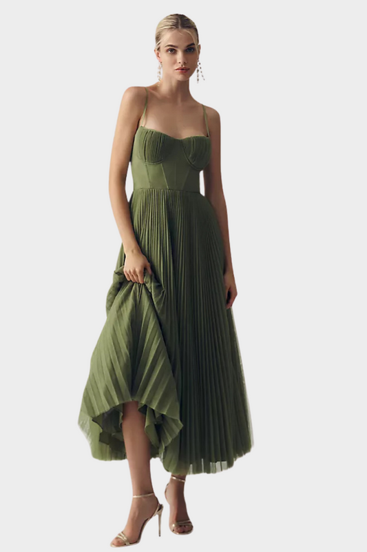 Elowen - Elegantes Plisseekleid aus Tüll