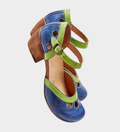 Celda - Bequeme Sandalen mit niedrigen Absätzen