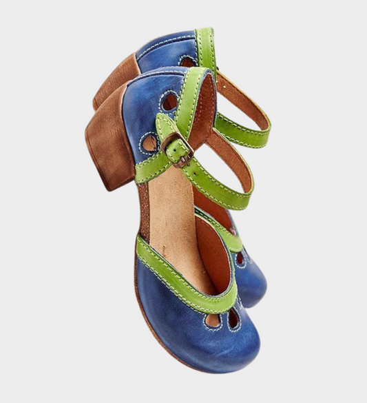 Celda - Bequeme Sandalen mit niedrigen Absätzen