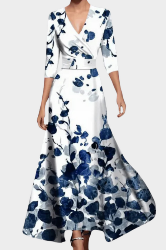Helena - Klassisches geblümtes kleid