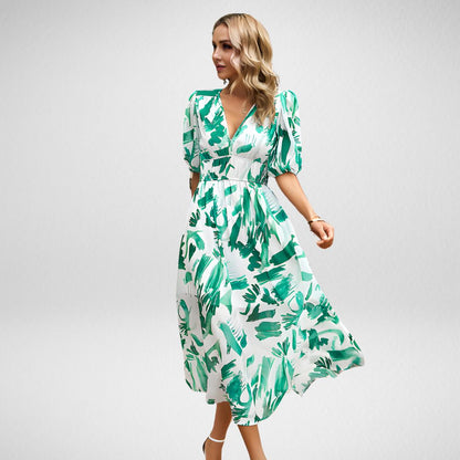 Melina - V-Ausschnitt Freizeitkleid
