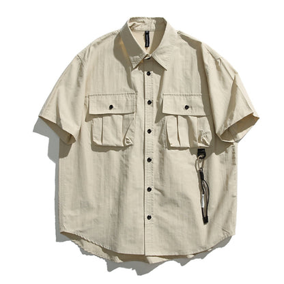 Retro Japanisch Locker Lässig Kurzärmliges Shirt