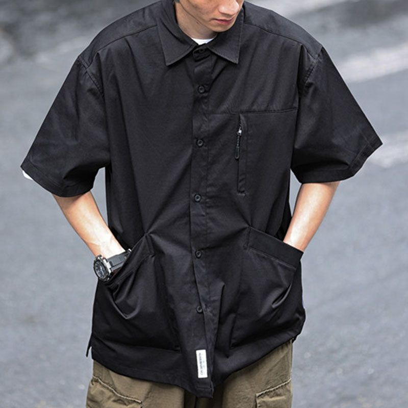 Sommer-Retro-Shirt mit kurzen Ärmeln