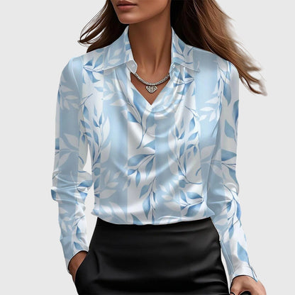 Lyn – Elegante Bluse aus glänzendem Satin