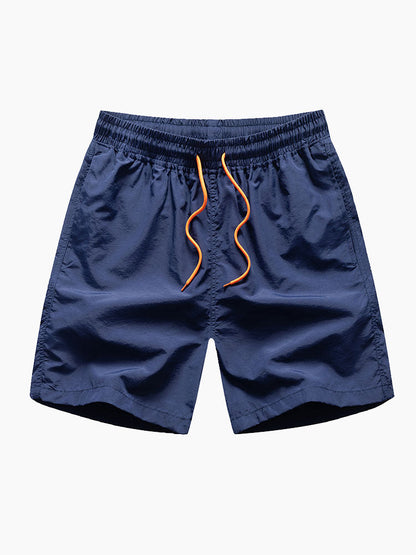 Geometrisch bedrucktes Hemd & Badeshorts